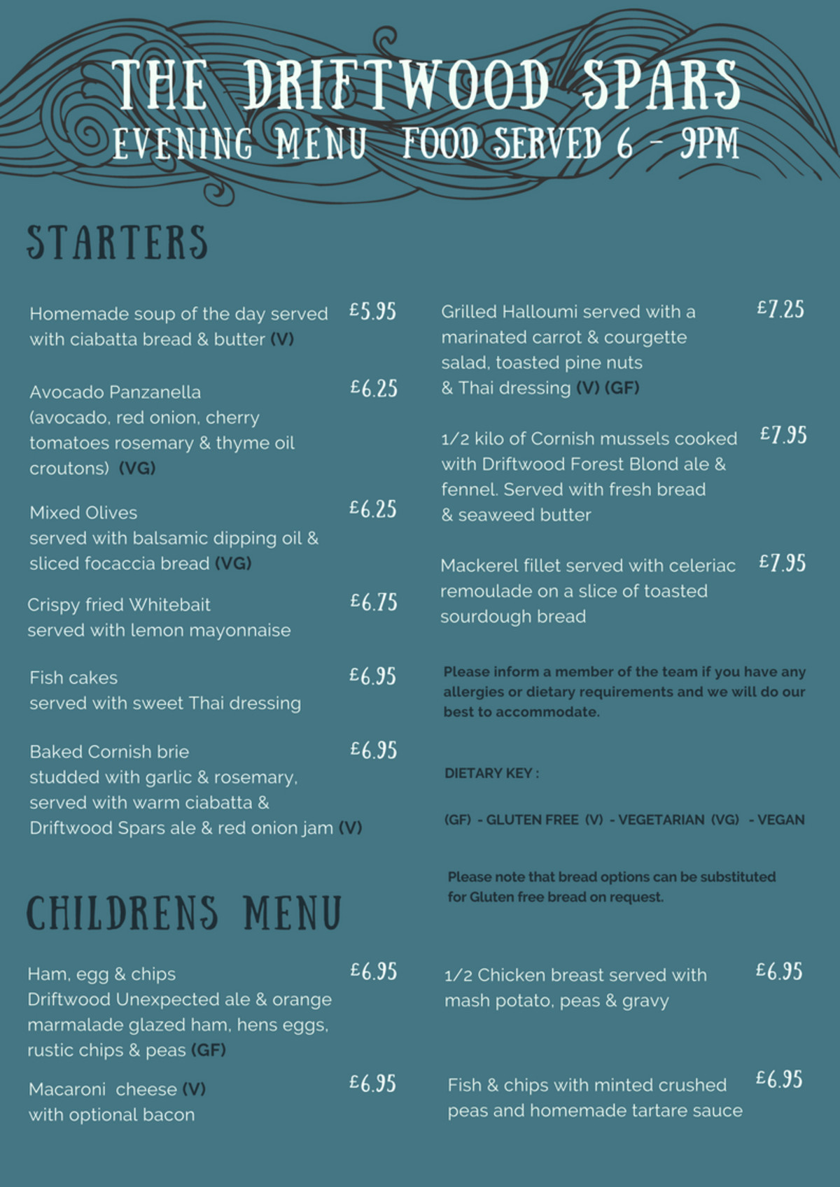 Dining at The Driftwood.