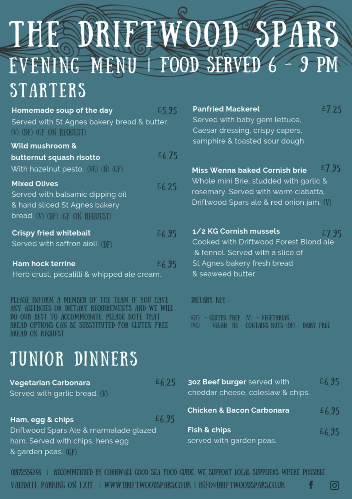 Dining at The Driftwood.