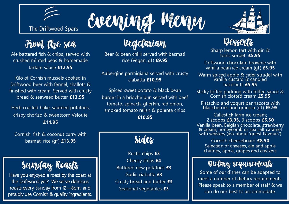 Dining at The Driftwood.